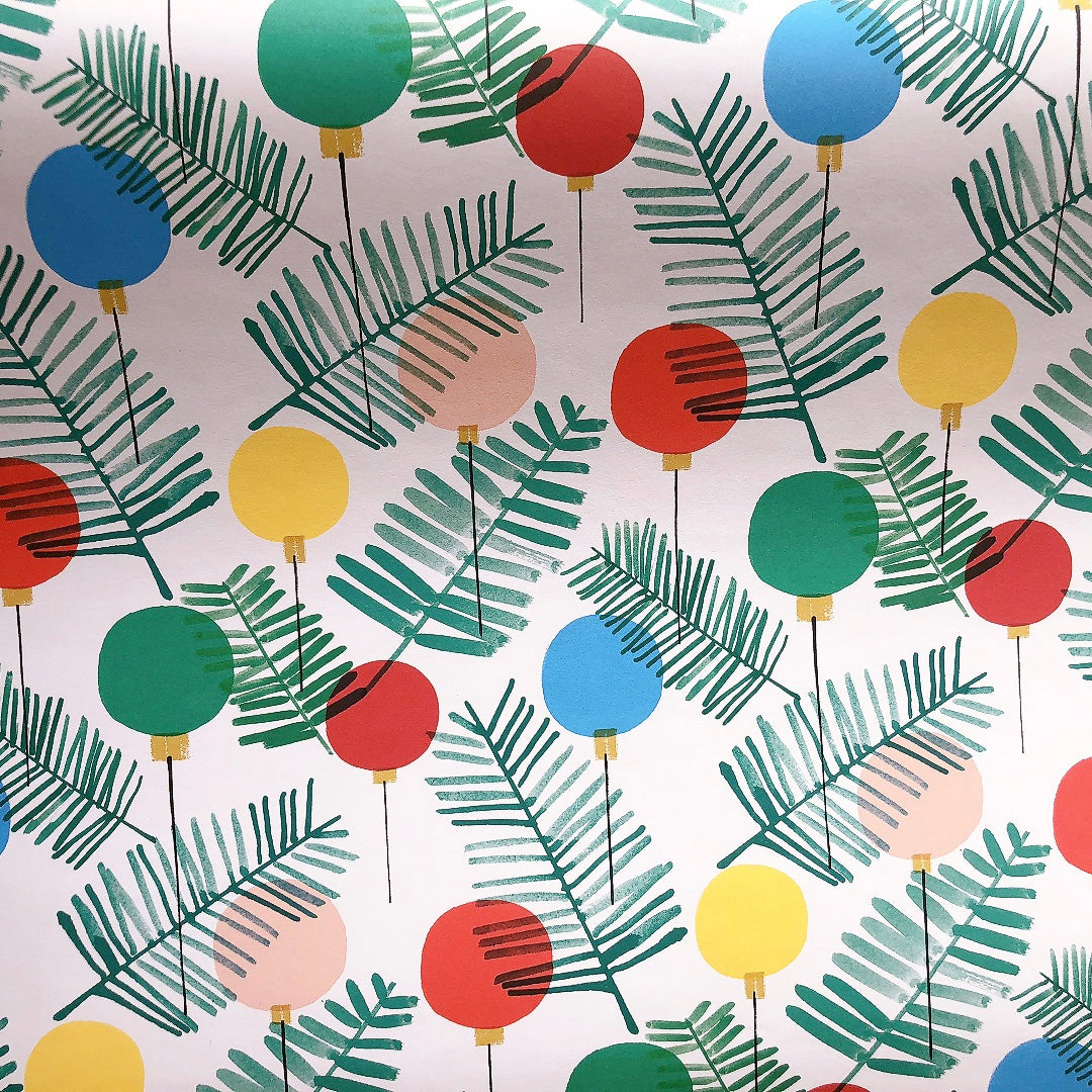 クリスマスラッピング オーナメントツリー柄