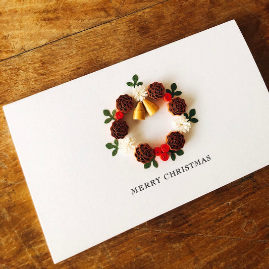 クリスマスカード(ブラウン)